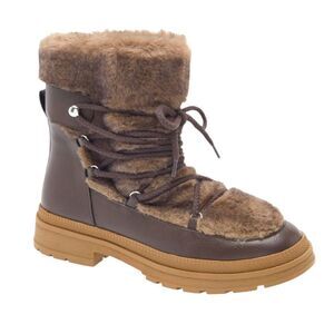 NWT STEVE MADDEN DIONE FAUX FUR LINED WINTER BOOTS WOMENS SIZE 8